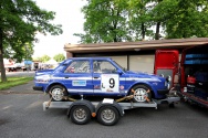 Rallye Český Krumlov: Čtvrtek - servisní areál